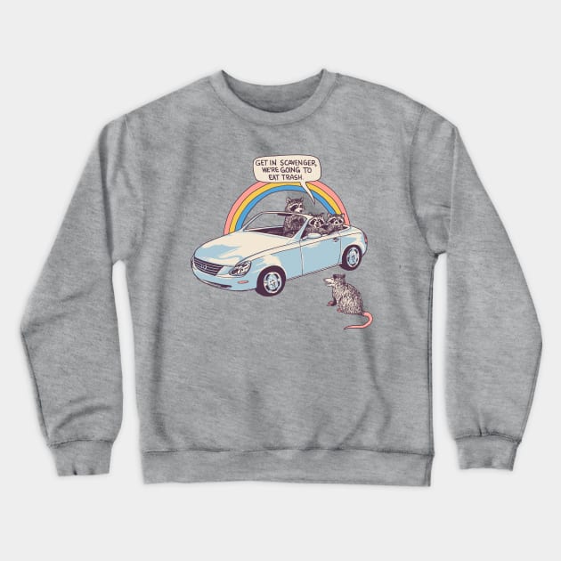 Get In Scavenger Crewneck Sweatshirt by Hillary White Rabbit